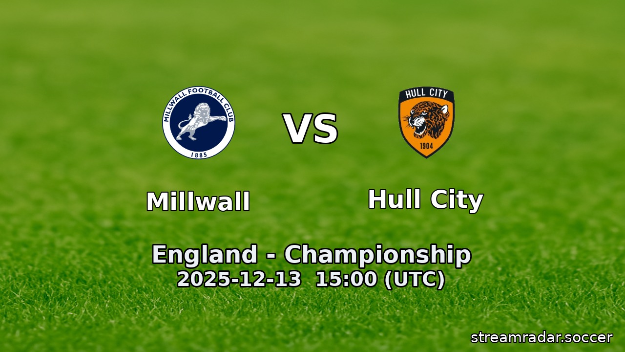 Millwall vs Hull City