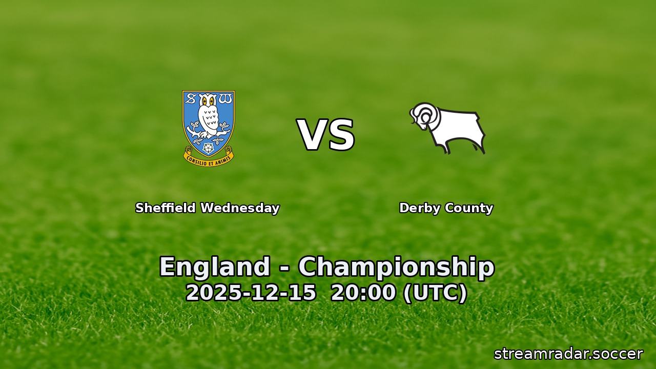 Sheffield Wednesday vs Derby County