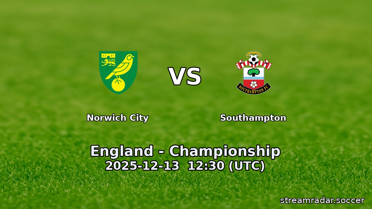 Norwich City vs Southampton