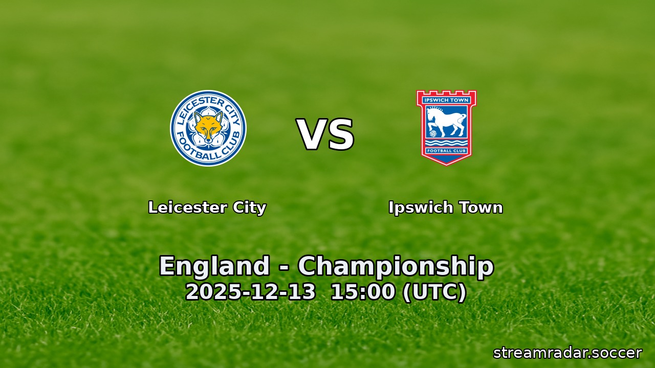 Leicester City vs Ipswich Town