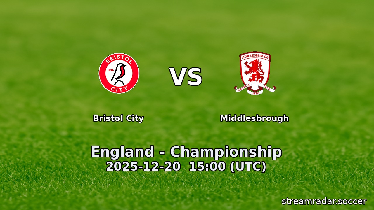 Bristol City vs Middlesbrough