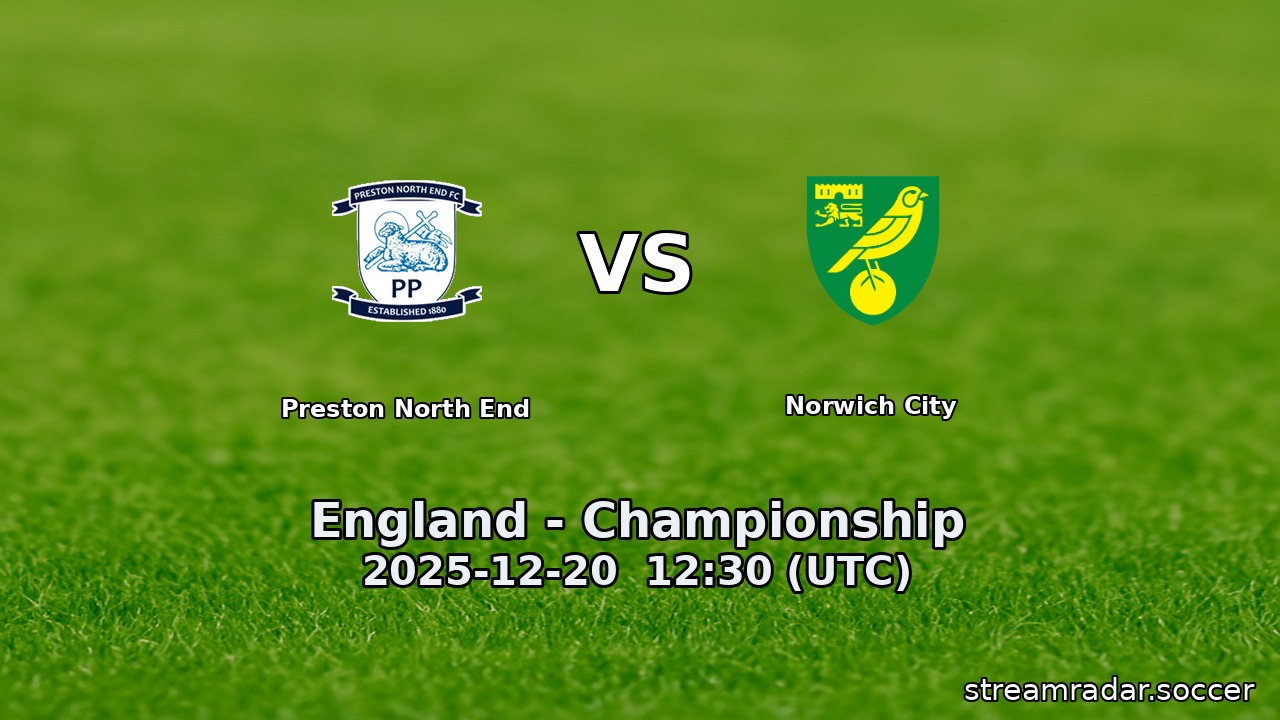 Preston North End vs Norwich City