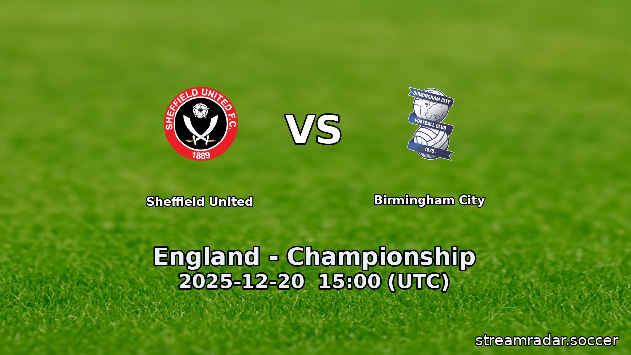 Sheffield United vs Birmingham City