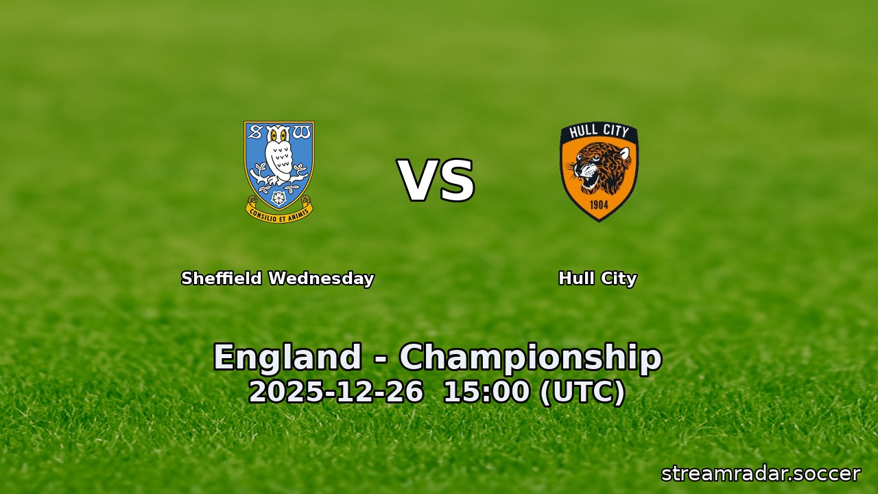 Sheffield Wednesday vs Hull City
