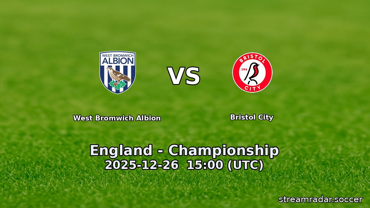 West Bromwich Albion vs Bristol City