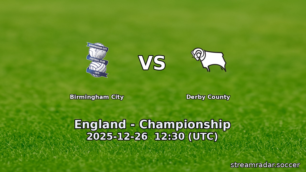 Birmingham City vs Derby County