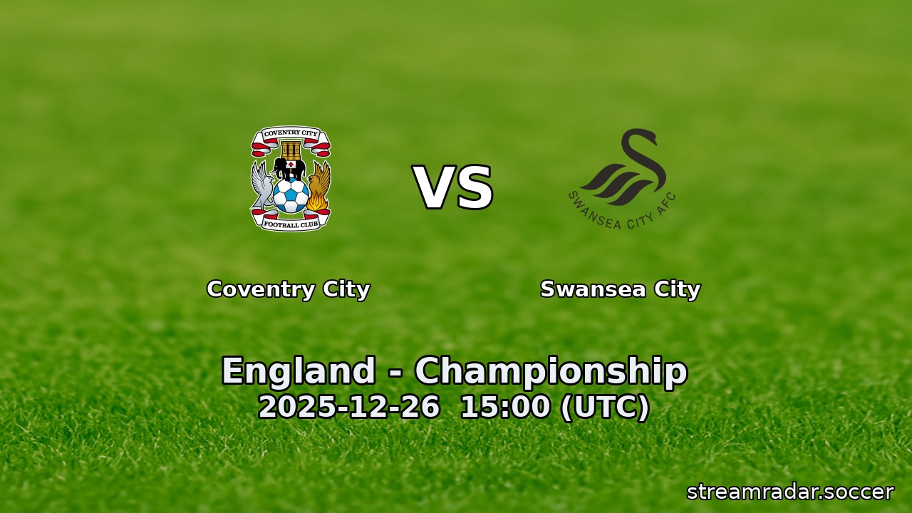 Coventry City vs Swansea City