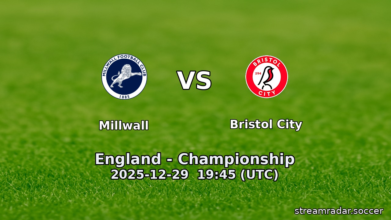 Millwall vs Bristol City