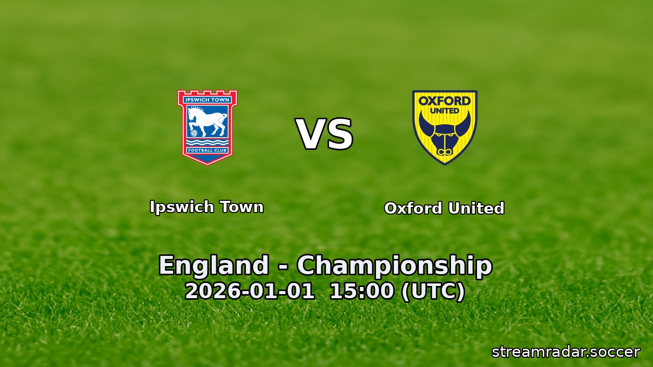 Ipswich Town vs Oxford United