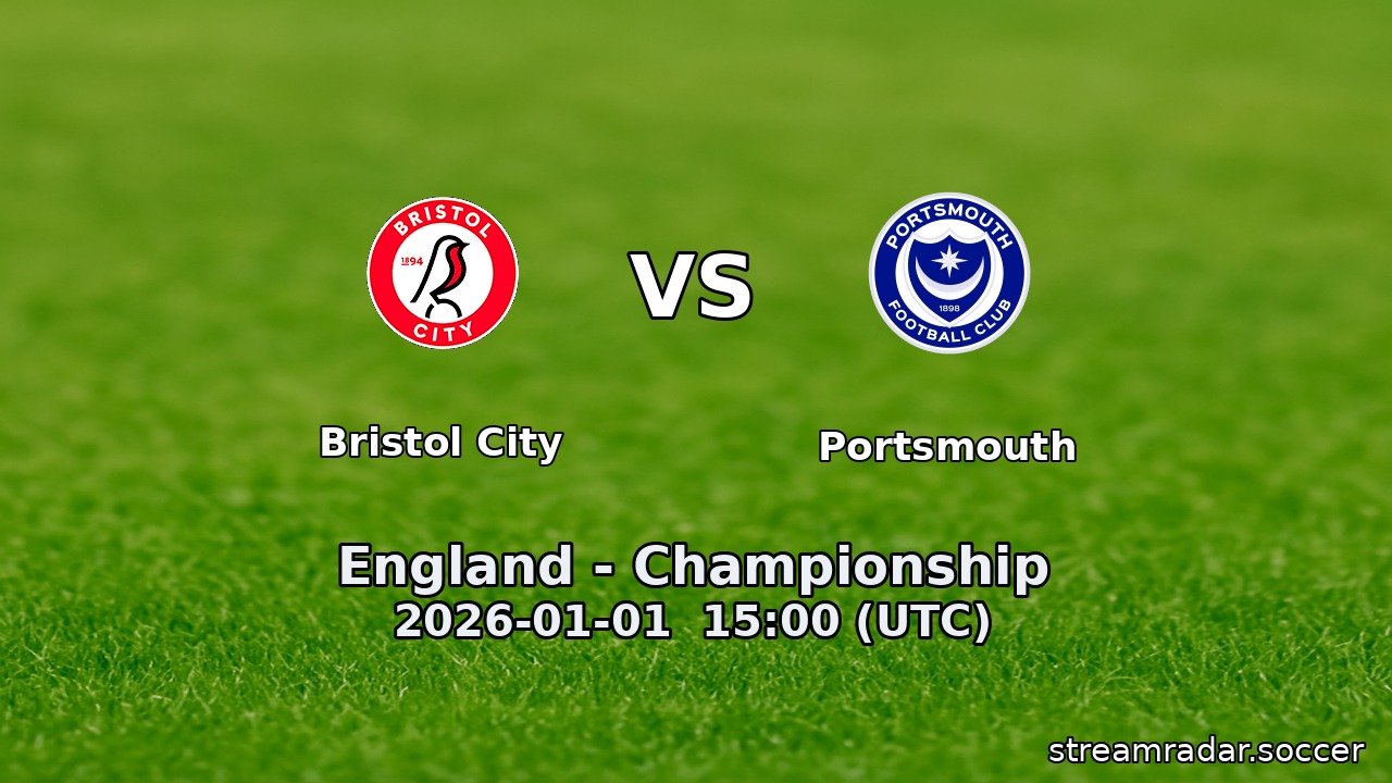 Bristol City vs Portsmouth