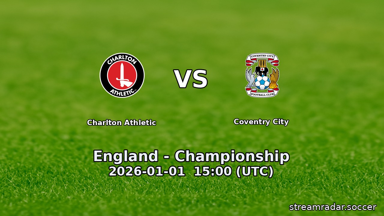 Charlton Athletic vs Coventry City