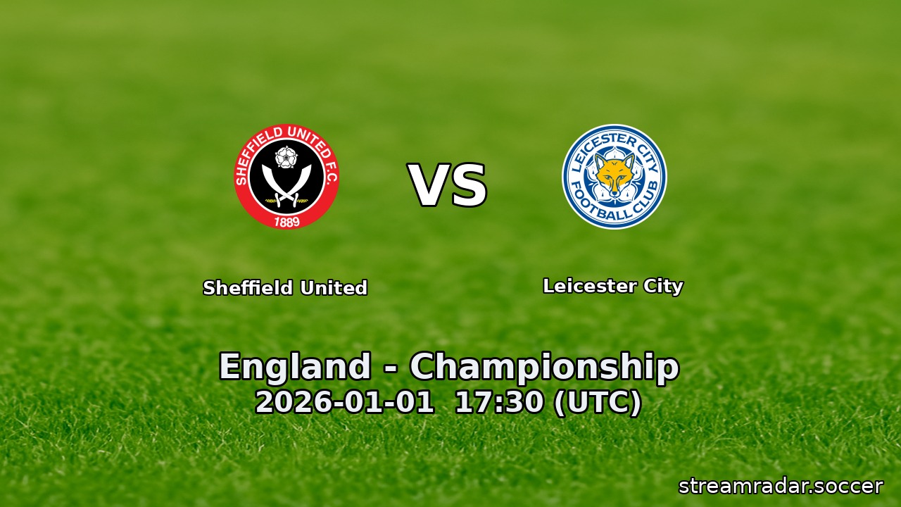 Sheffield United vs Leicester City
