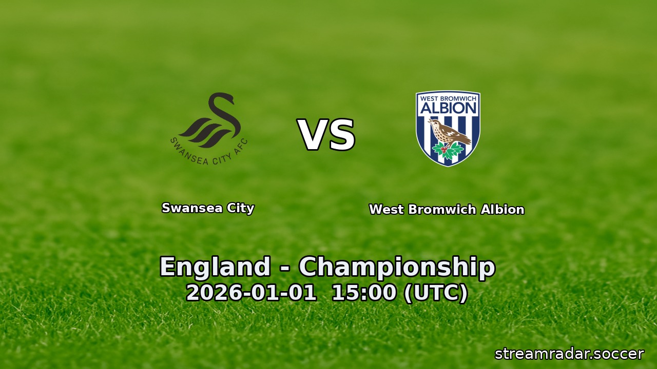 Swansea City vs West Bromwich Albion