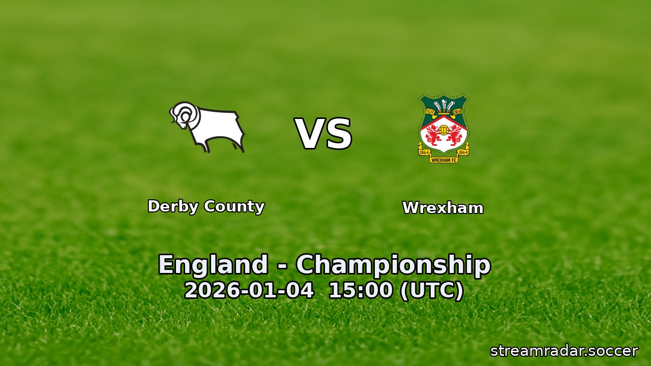 Derby County vs Wrexham