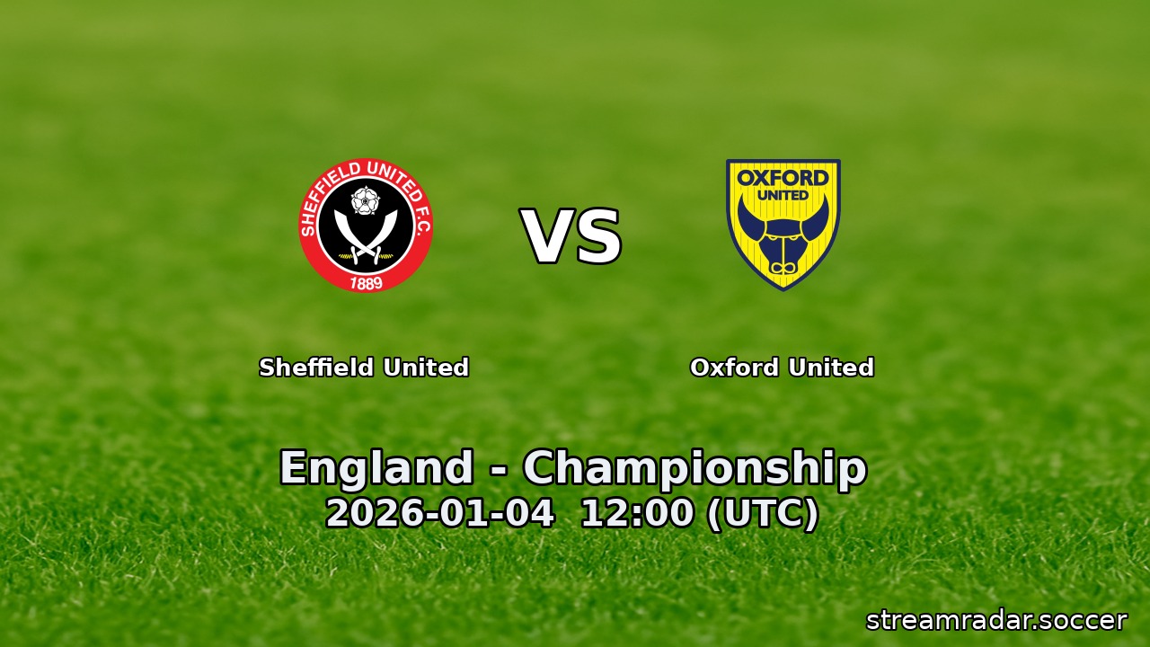 Sheffield United vs Oxford United