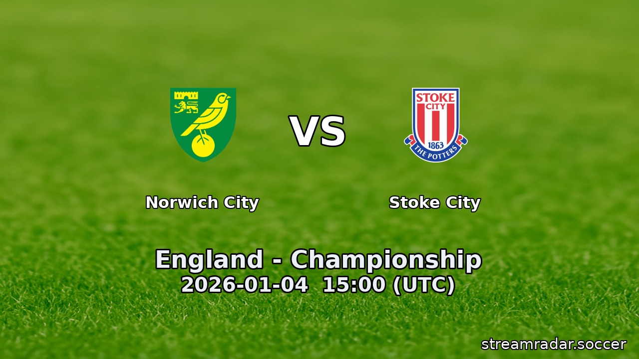 Norwich City vs Stoke City