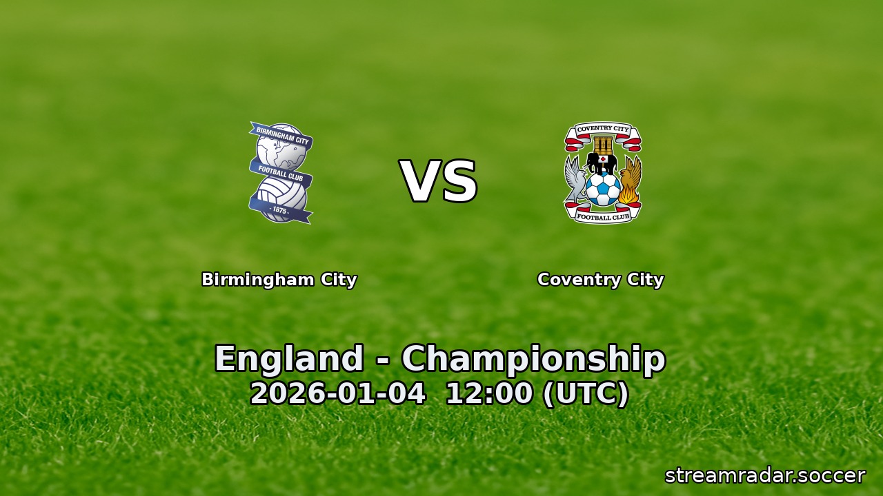 Birmingham City vs Coventry City