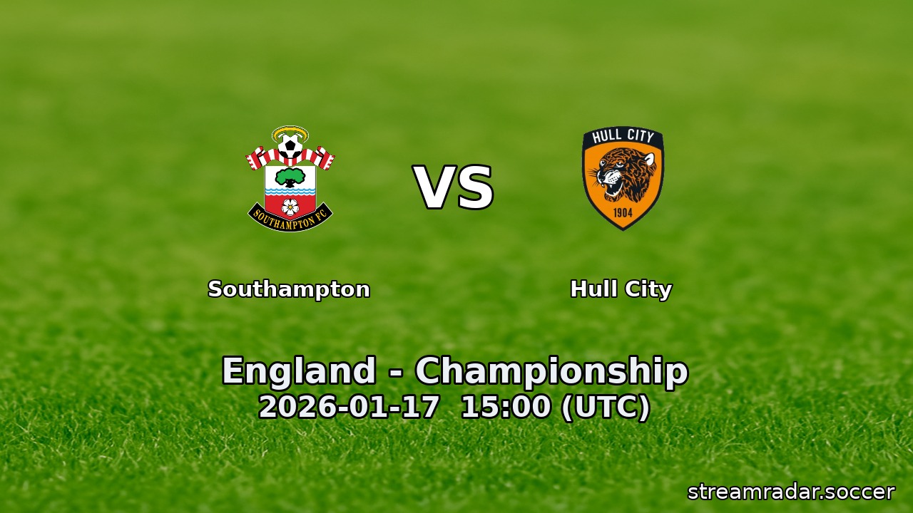 Southampton vs Hull City