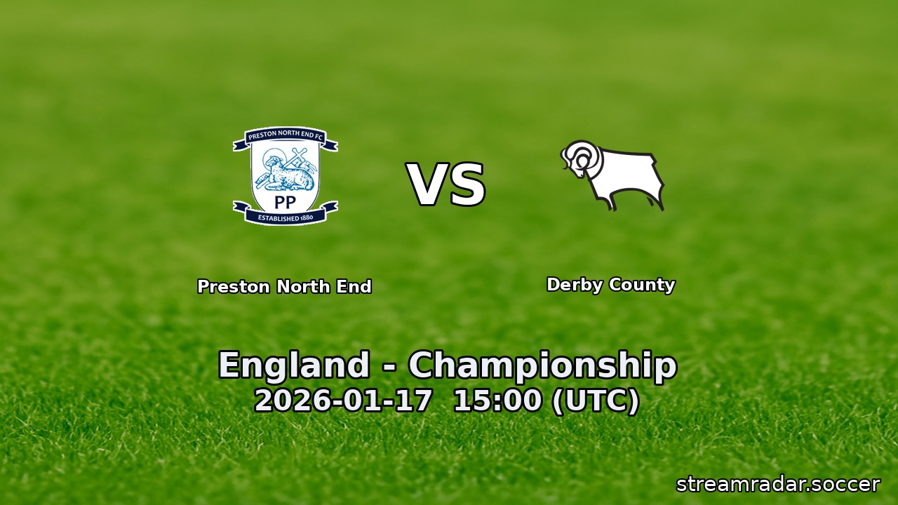 Preston North End vs Derby County