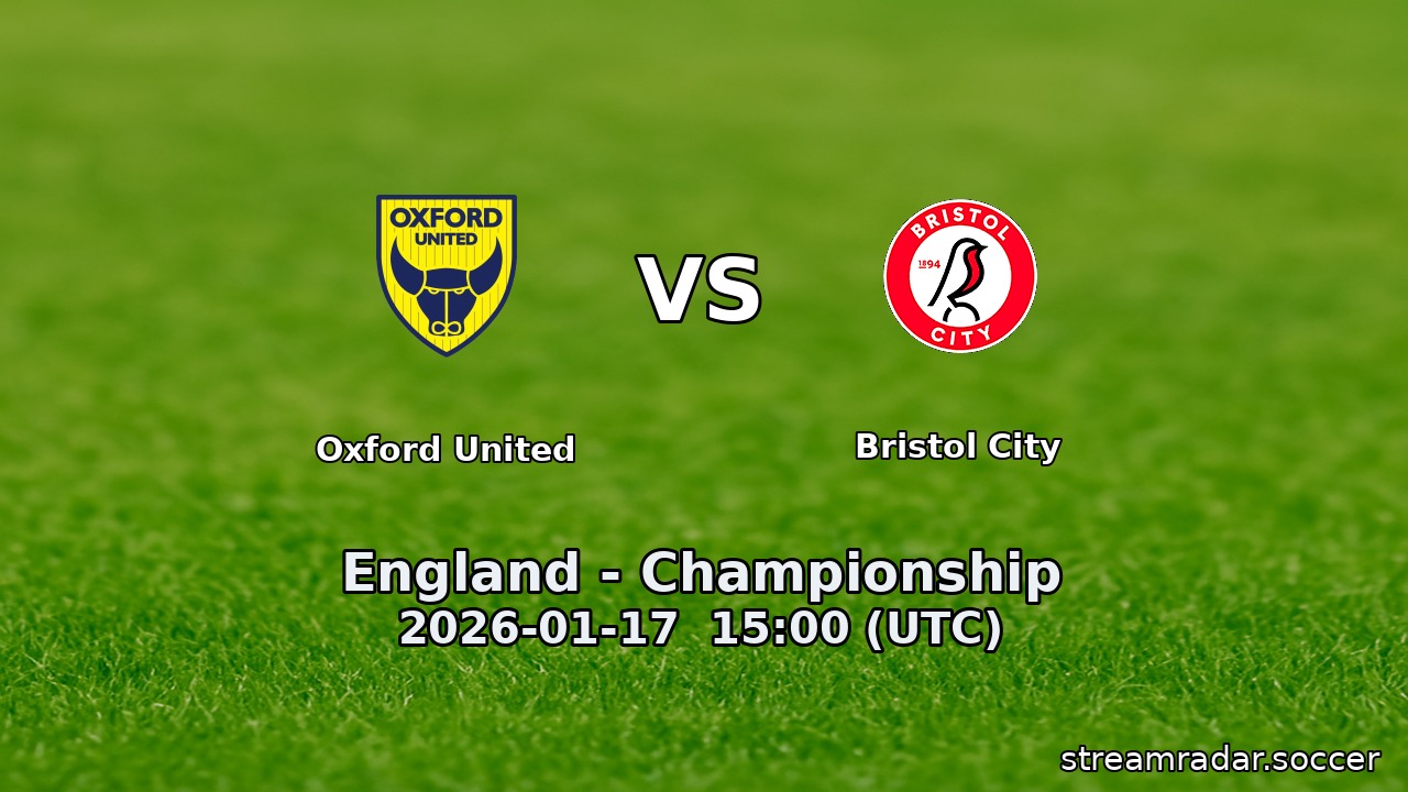 Oxford United vs Bristol City