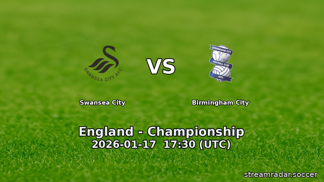Swansea City vs Birmingham City