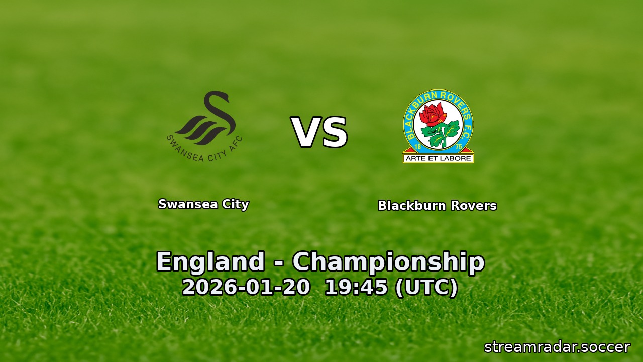 Swansea City vs Blackburn Rovers