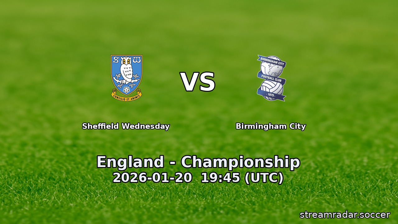 Sheffield Wednesday vs Birmingham City