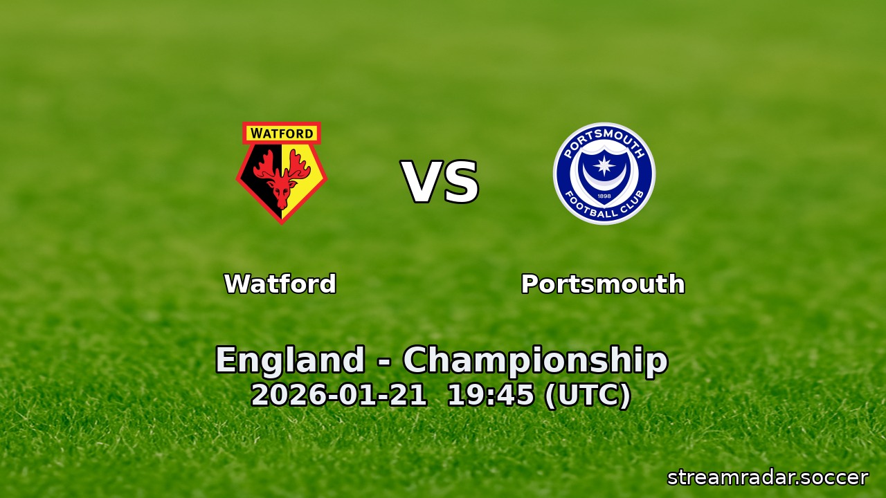 Watford vs Portsmouth