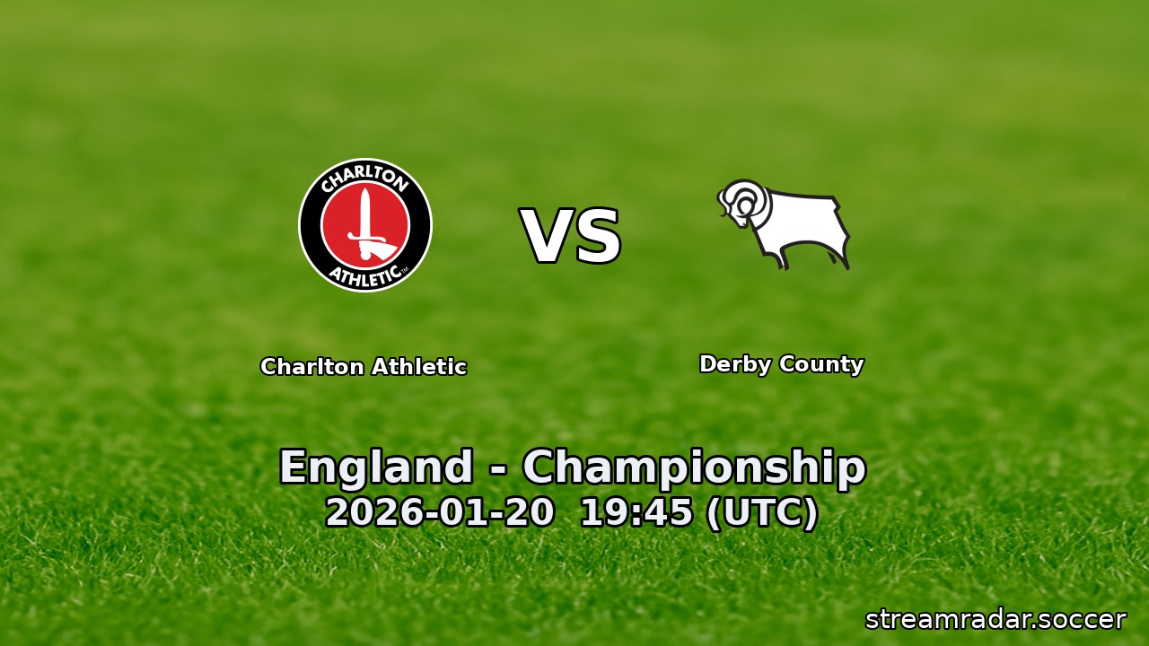 Charlton Athletic vs Derby County