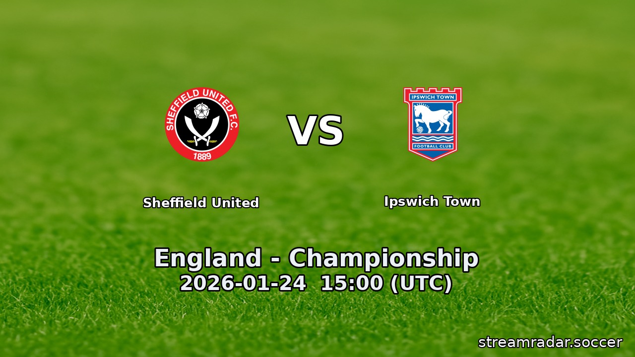 Sheffield United vs Ipswich Town