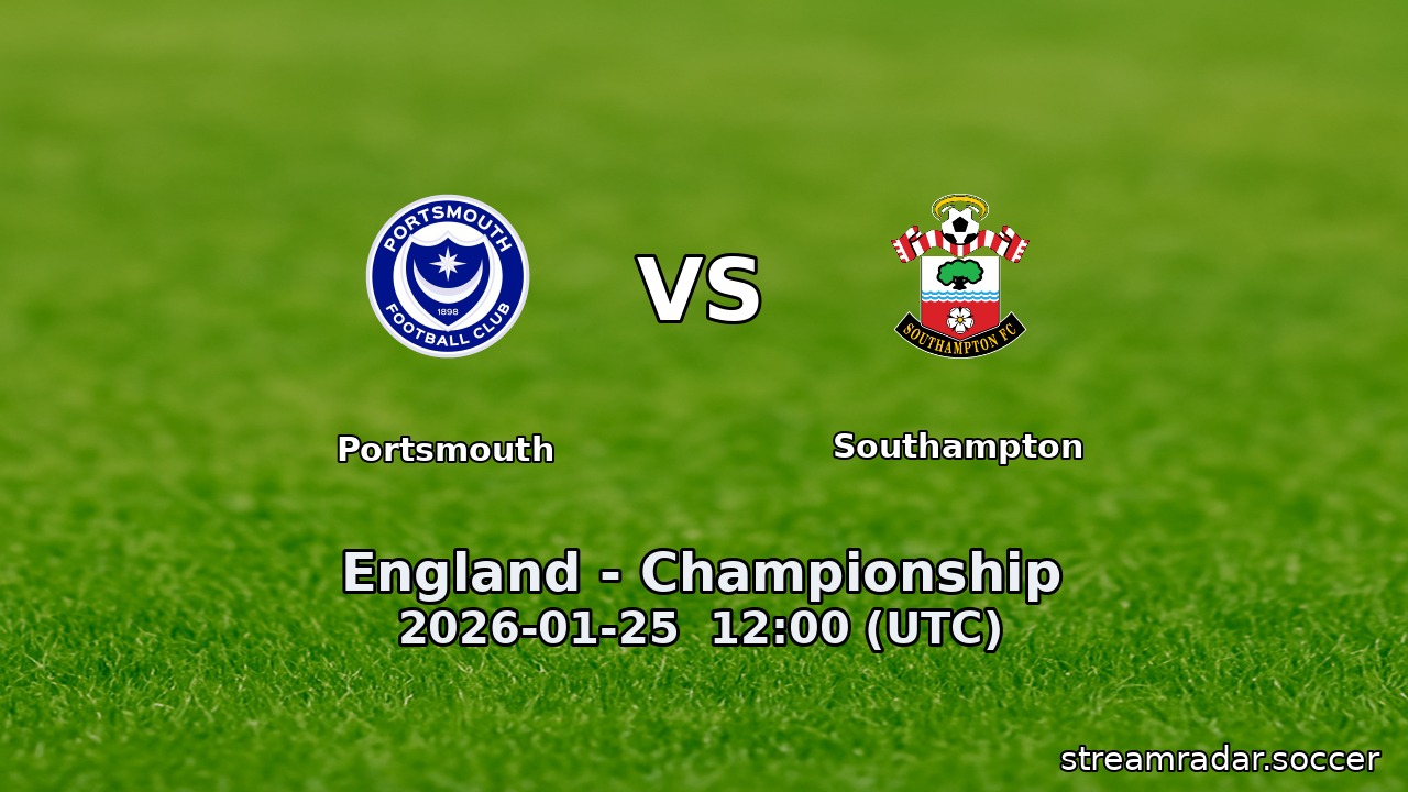 Portsmouth vs Southampton