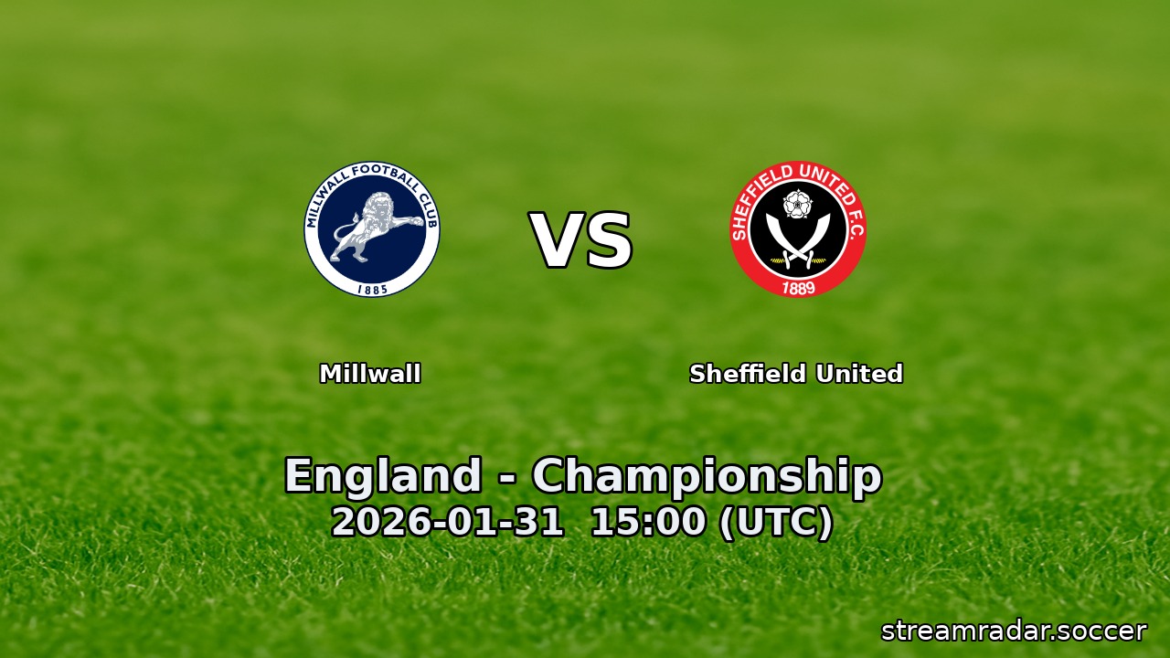 Millwall vs Sheffield United