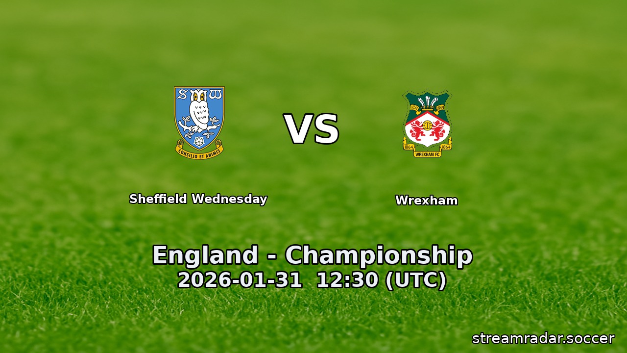 Sheffield Wednesday vs Wrexham