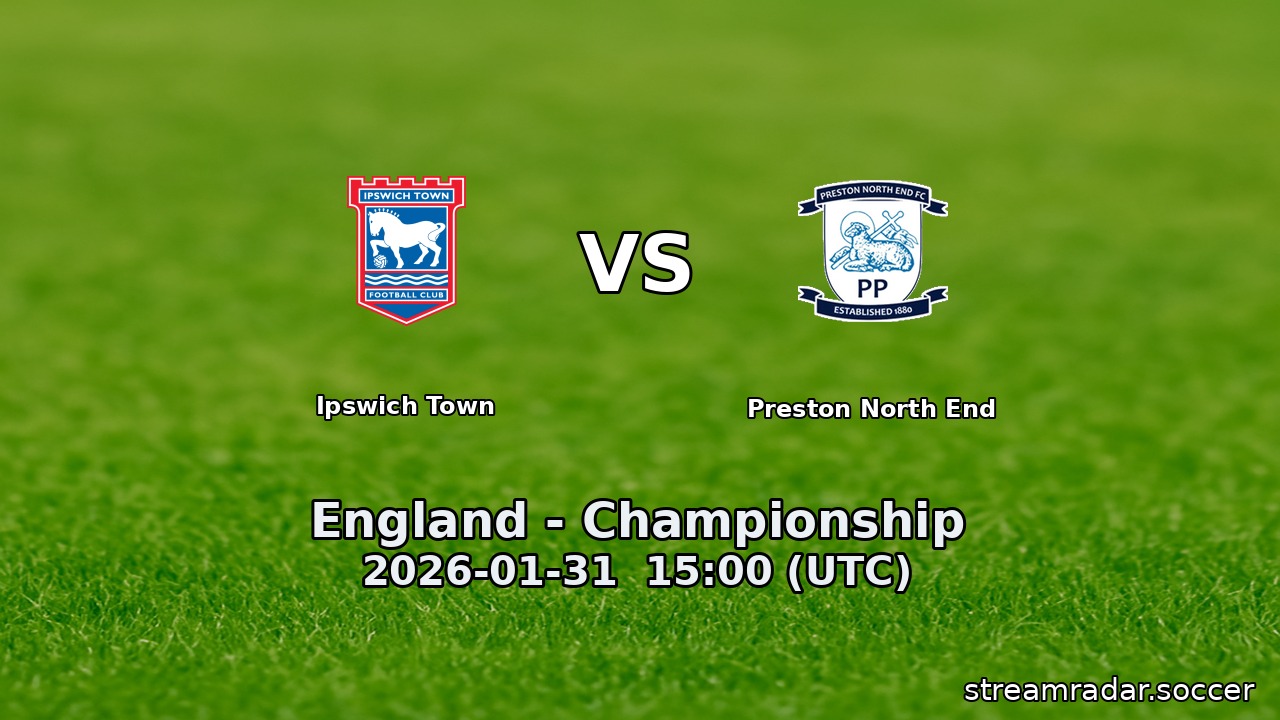 Ipswich Town vs Preston North End