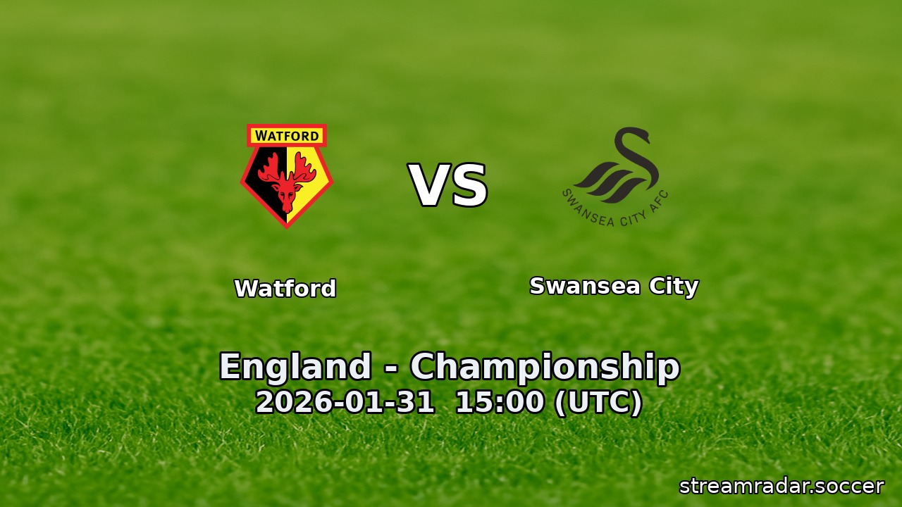 Watford vs Swansea City