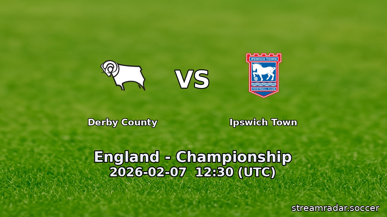 Derby County vs Ipswich Town