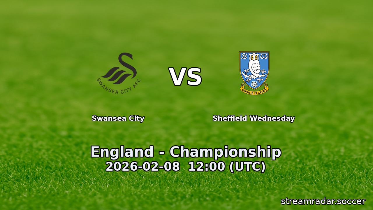Swansea City vs Sheffield Wednesday