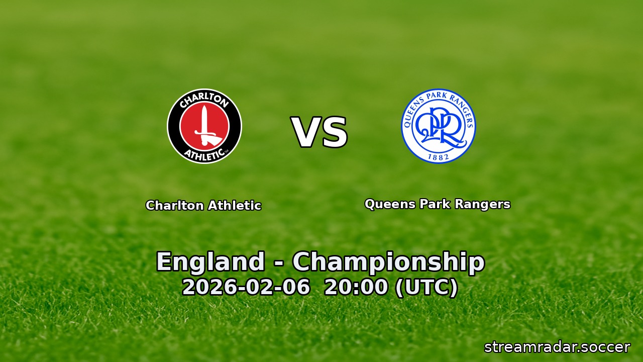 Charlton Athletic vs Queens Park Rangers