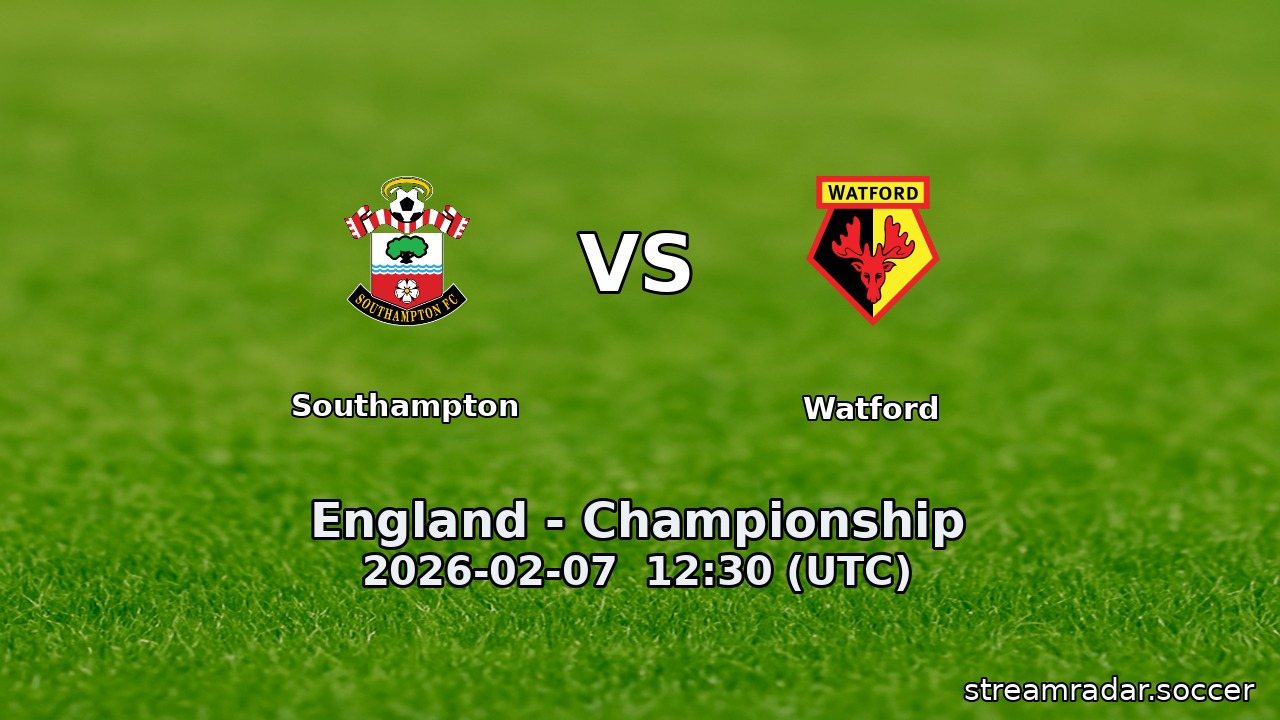 Southampton vs Watford