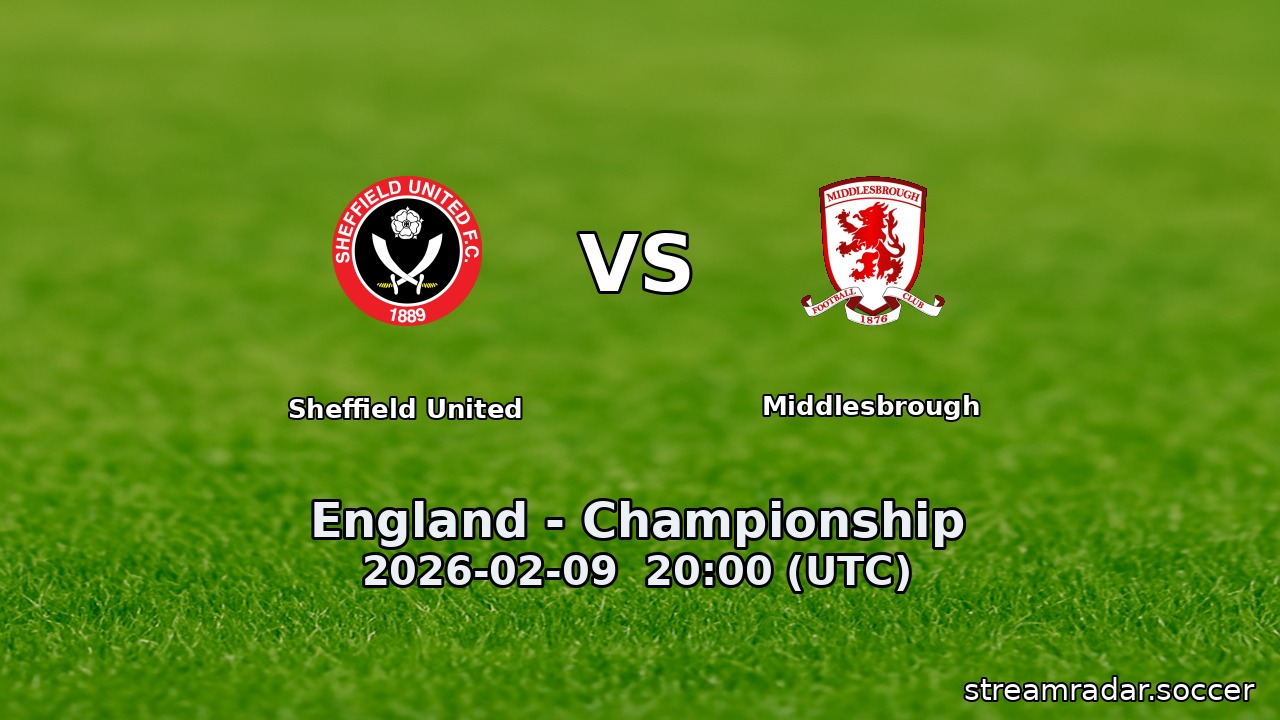 Sheffield United vs Middlesbrough