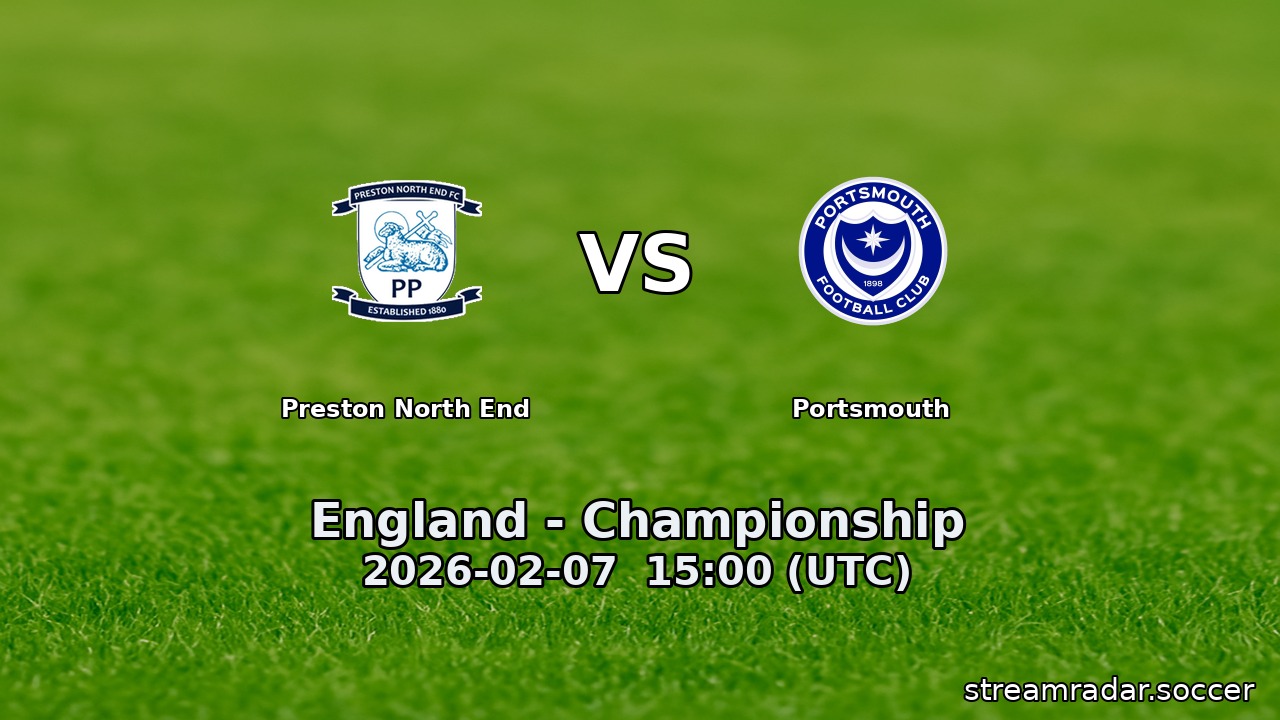 Preston North End vs Portsmouth