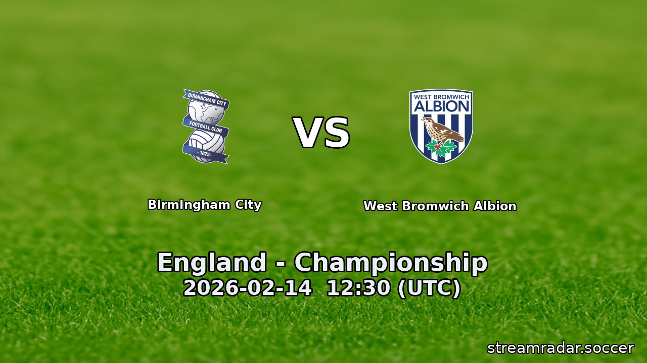 Birmingham City vs West Bromwich Albion