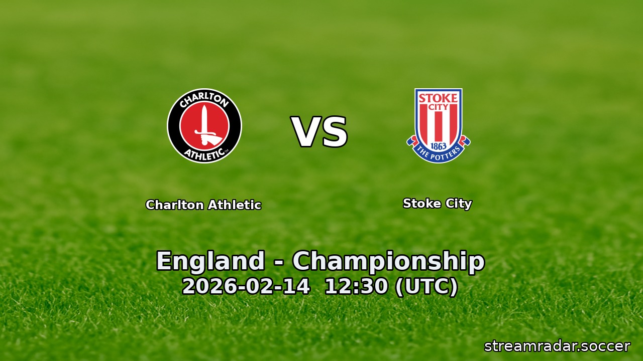 Charlton Athletic vs Stoke City
