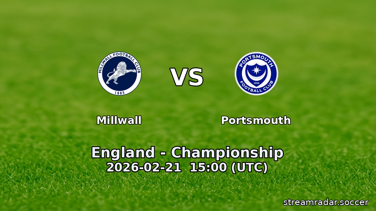 Millwall vs Portsmouth
