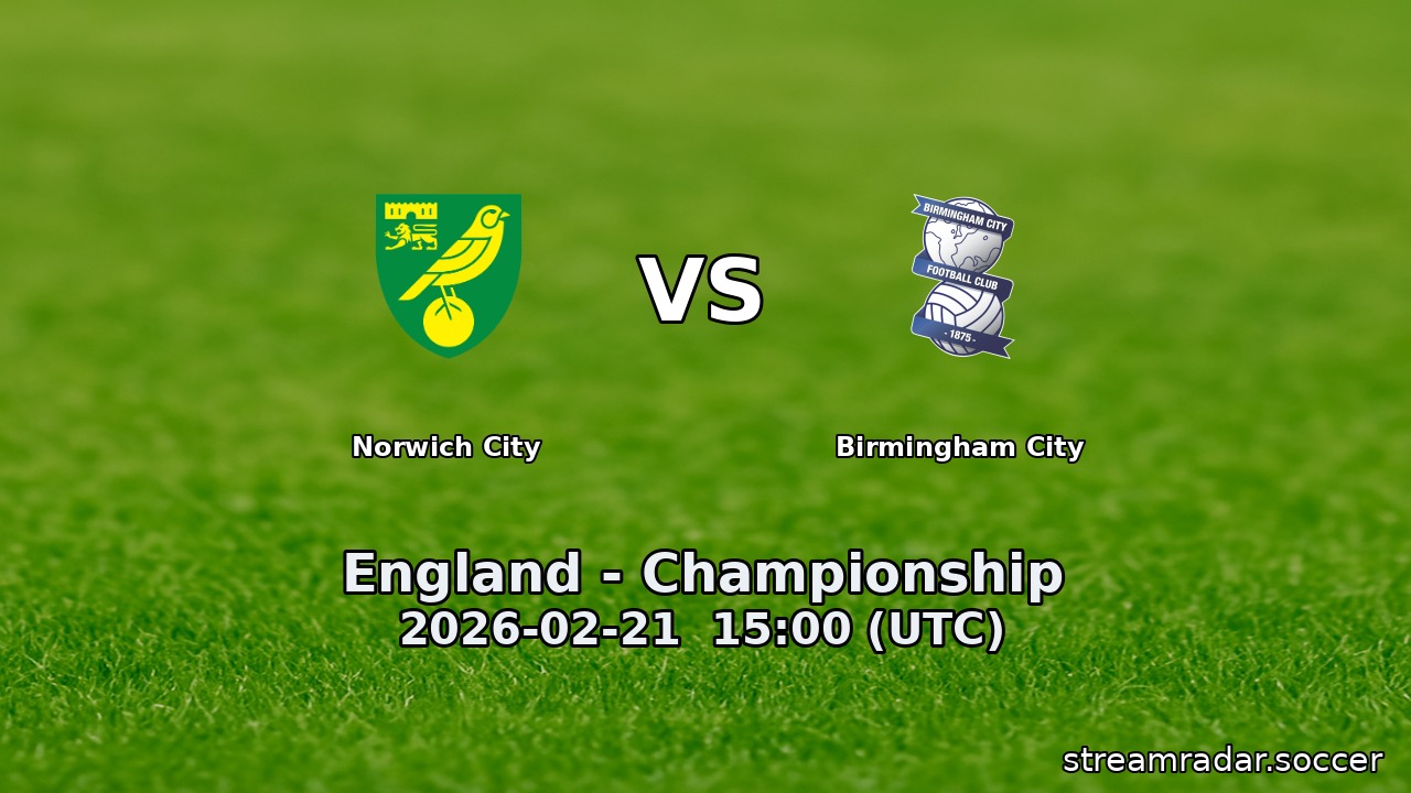 Norwich City vs Birmingham City