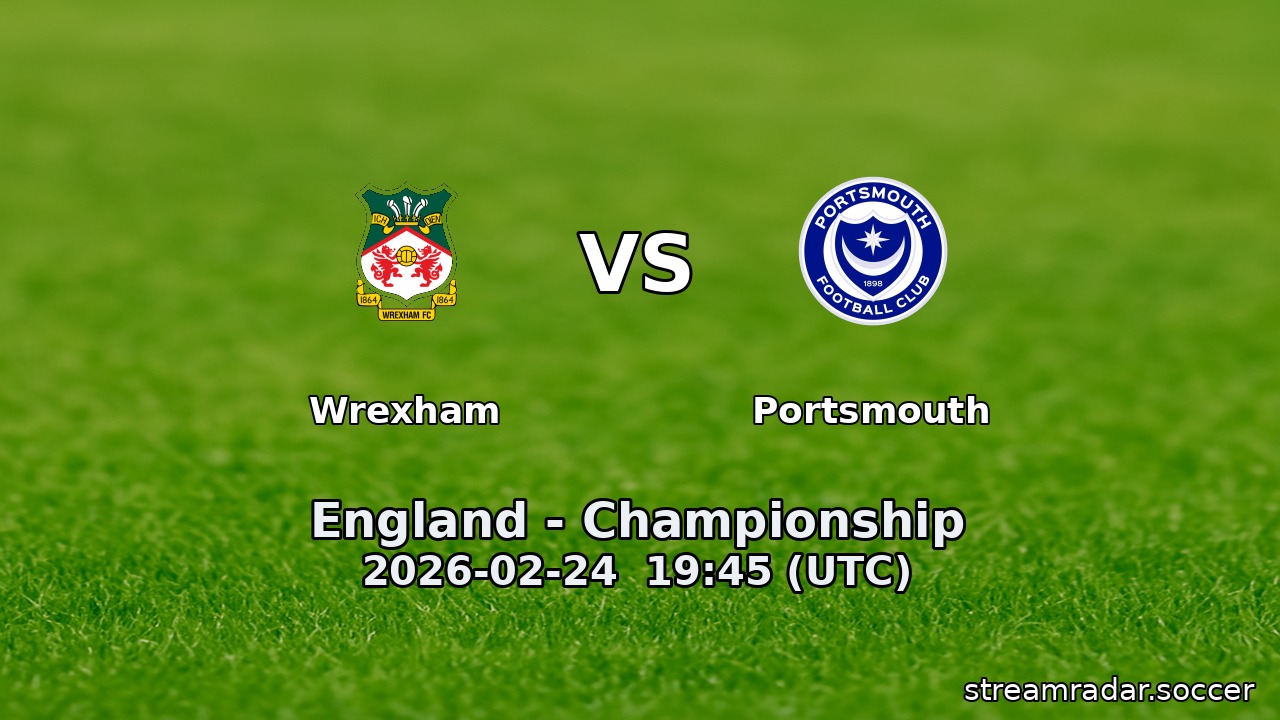Wrexham vs Portsmouth