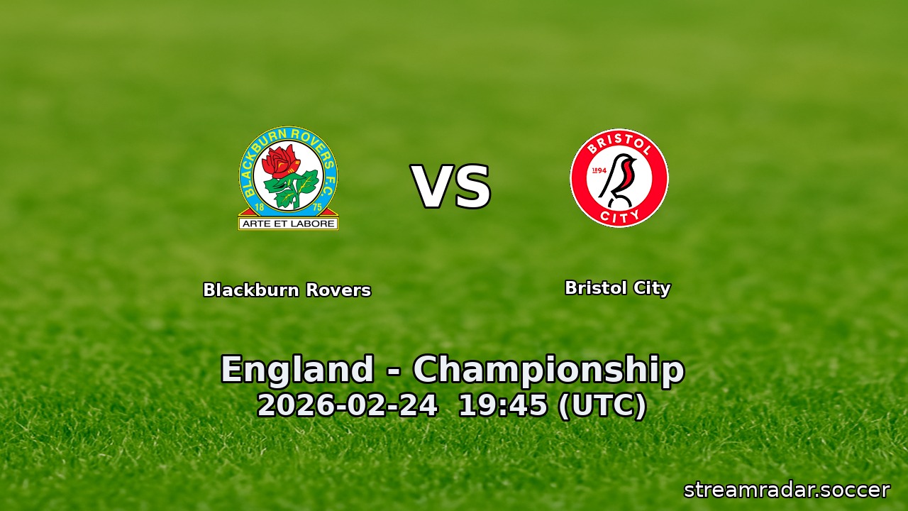 Blackburn Rovers vs Bristol City