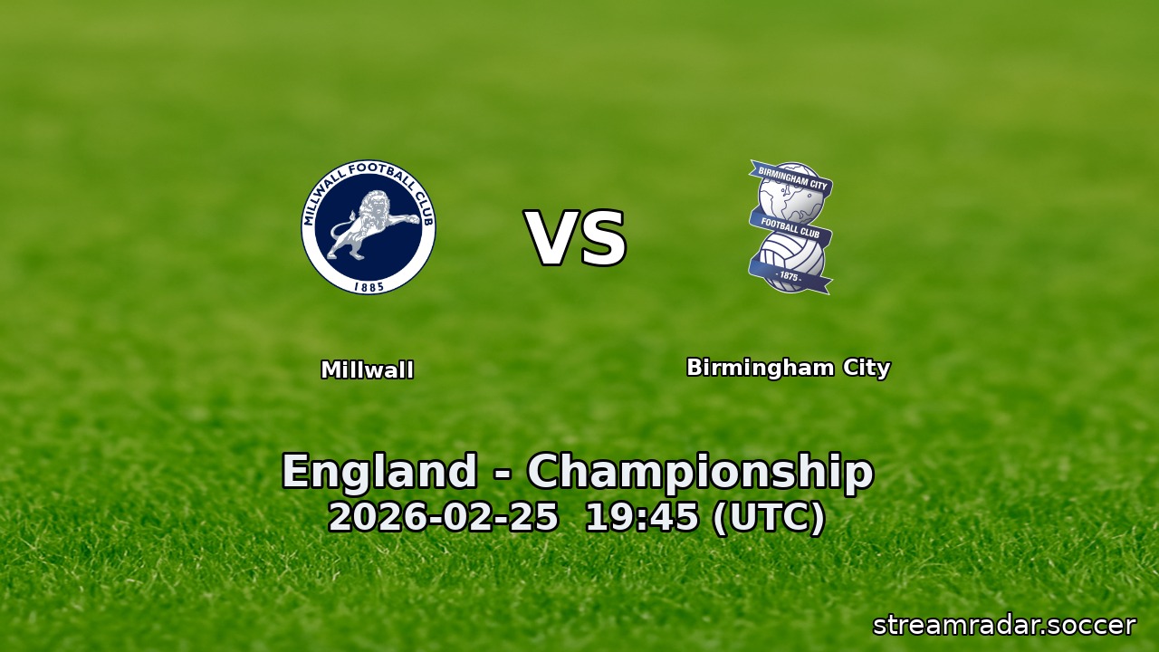 Millwall vs Birmingham City