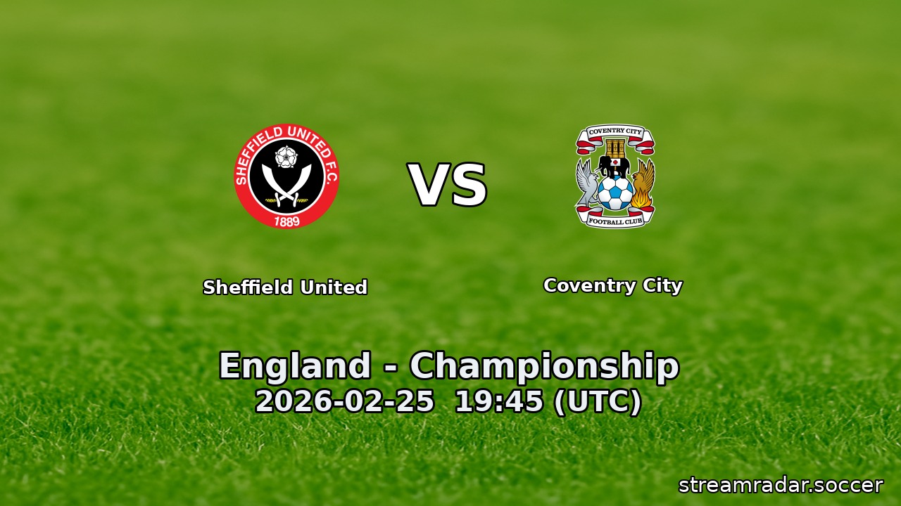 Sheffield United vs Coventry City