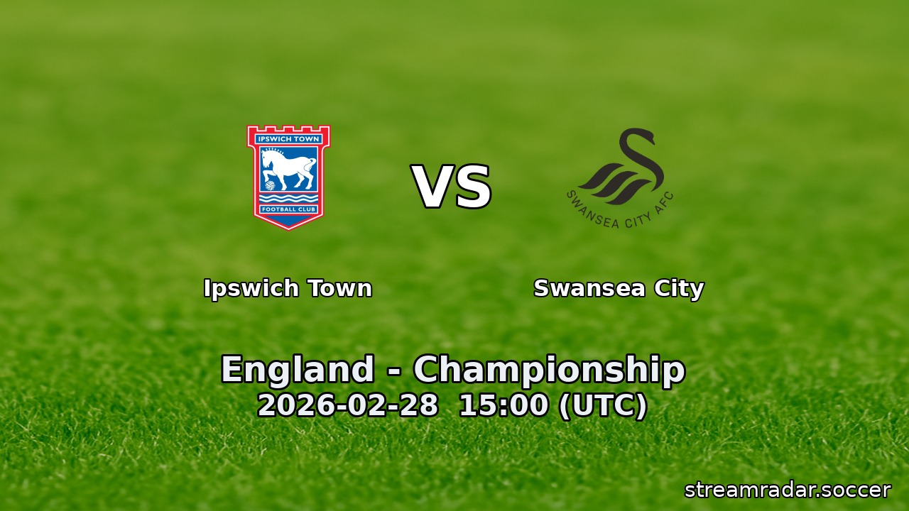 Ipswich Town vs Swansea City